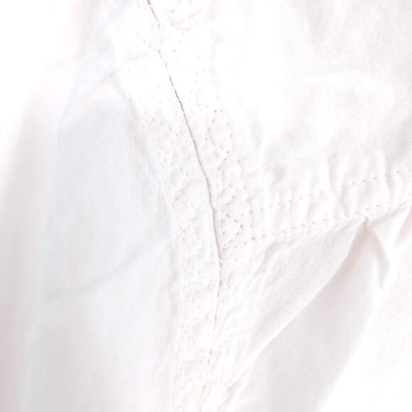 Free People Pink Shimmers And Stripe Slouchy Button Up Shirt Women's Size M -GUC - Picture 8 of 14